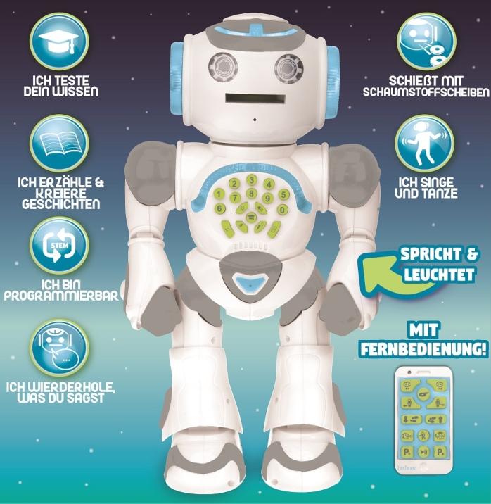 Actual product image Lexibook POWERMAN MAX My learning robot with history generator and remote control German (German)