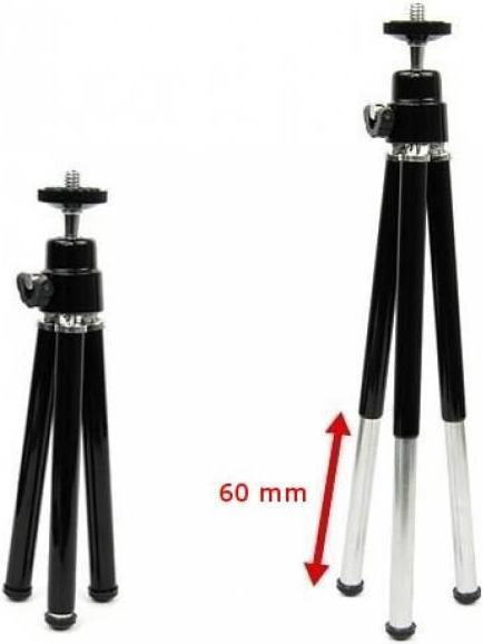 Immagine prodotto Techly I-TRIPOD-UN treppiede Telefono cellulare 3 piedi Nero