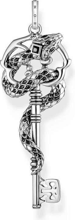 Produktbild Thomas Sabo Anhänger Schlange schwarze Steine Silber (Silber 925)