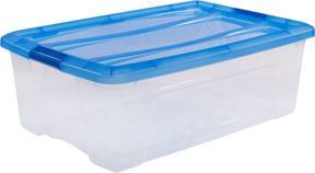 Produktbild Iris Clear NTB Aufbewahrungsbox 30,0 l transparent, blau 39,5 x 57,5 x 20,5 cm (30 l)