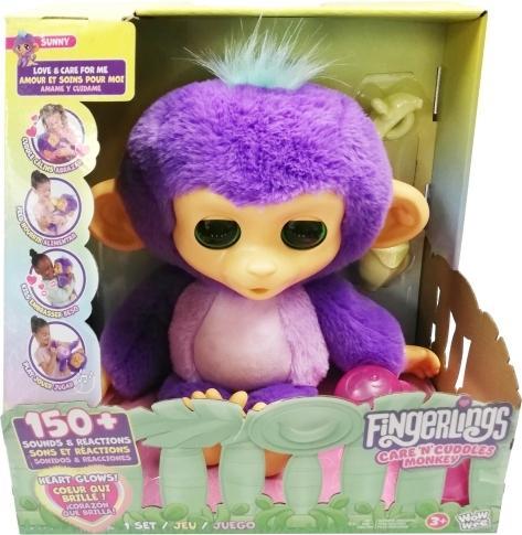 Actual product image WowWee Fingerlings Care n Cuddles Abe Lilla (150 cm)
