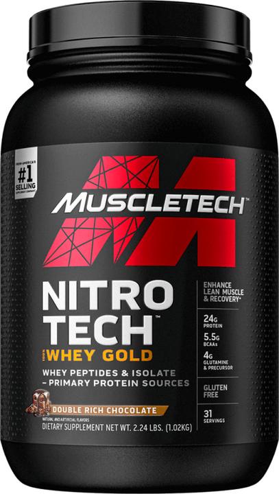 Muscle Tech Performance Series Nitro Tech 100% Whey Gold (Double Rich Chocolate, 1 Stk., 1198 g)