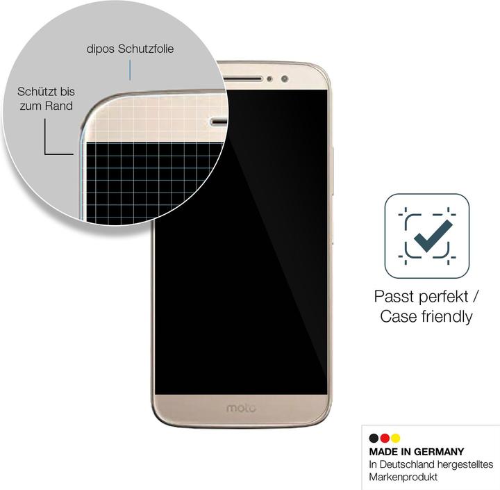 Image du produit Dipos Film de Protection d’écran Anti-Shock (2 pièce(s), Motorola Moto M)