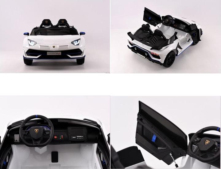 Actual product image Es-toys Electric children's car "Lamborghini Aventador SVJ Xago 2 seater" - licensed -MP3, leather seat (12 V)