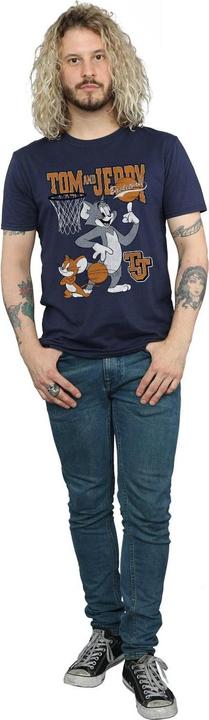 Image du produit Tom & Jerry Spinning Basketball T-shirt en coton (M)