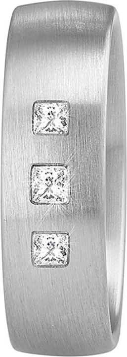 Produktbild Xen Bandring mattiert mit 3 Brillanten 0,09 ct. TW/VS (55)