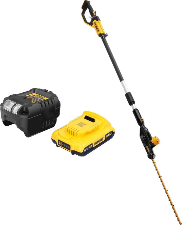 DeWalt DCMPH 566 D1 Akku Stabheckenschere 18 V 55 cm + 1x Akku 2,0 Ah + Ladegerät (Cordless hedgecutters)