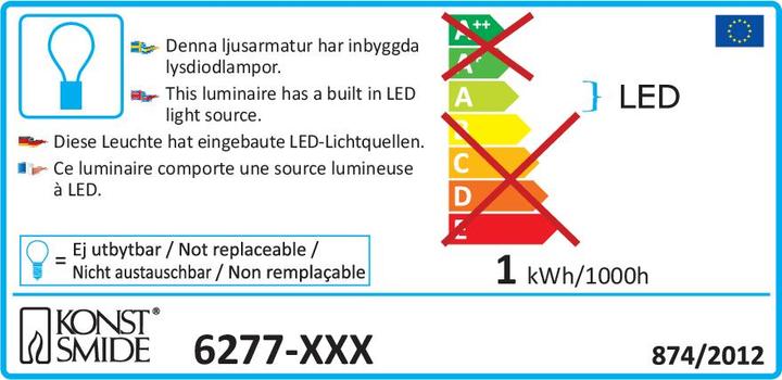 Etichetta energetica Konstsmide Ananas acrilico a LED