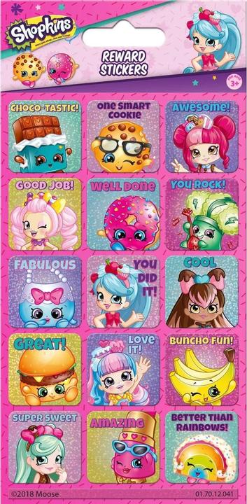 Produktbild Shopkins Zeichentrickfigur Aufkleber Reward