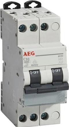 Image du produit AEG Disjoncteurs C 10A, 3 pôlesC Caractéristiques6kA Pouvoir de coupure en court-circuit230/400V AC, 3