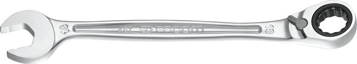 Image du produit Facom Clé à cliquet 34 mm à fourche et anneau, longueur 455 mm