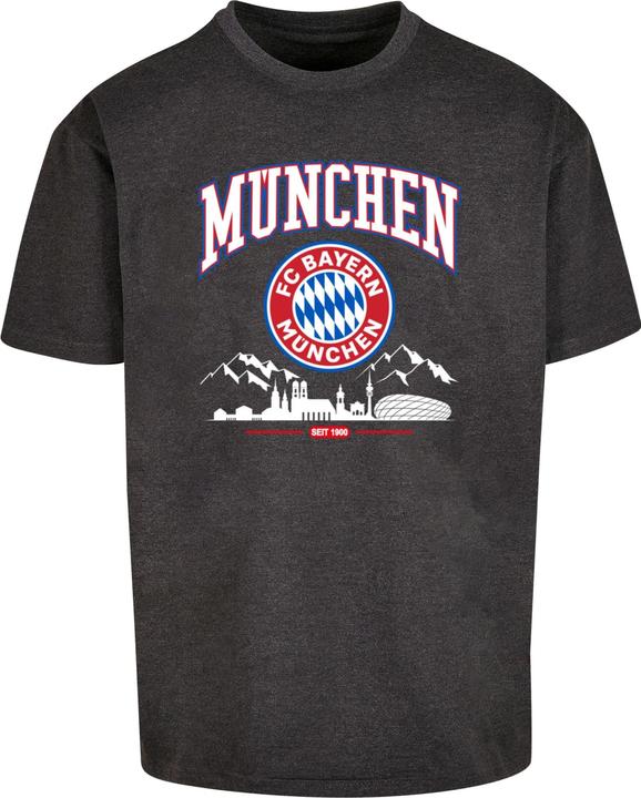 Produktbild FC Bayern München FC Bayern Skyline for grey Heavy Oversize Tee - 115313 (L)
