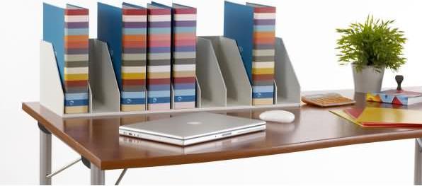 Immagine prodotto Paperflow Vassoio portadocumenti, 9 scomparti, divisorio fisso, grigio in polistirene, 9 scomparti, larghezza (A4)
