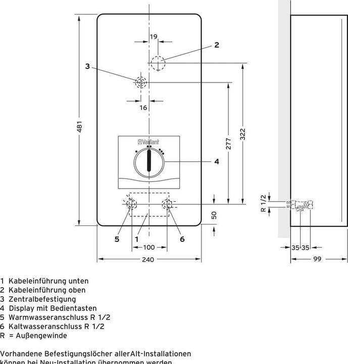 Immagine prodotto Vaillant Elektro-Durchlauferhitzer