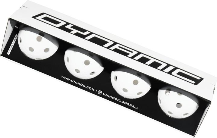 Unihoc 4-Pack IFF-Matchball Dynamic Unihockeyball (One Size)