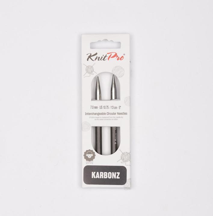 Actual product image Knitpro Interchangeable circular knitting needles KARBONZ