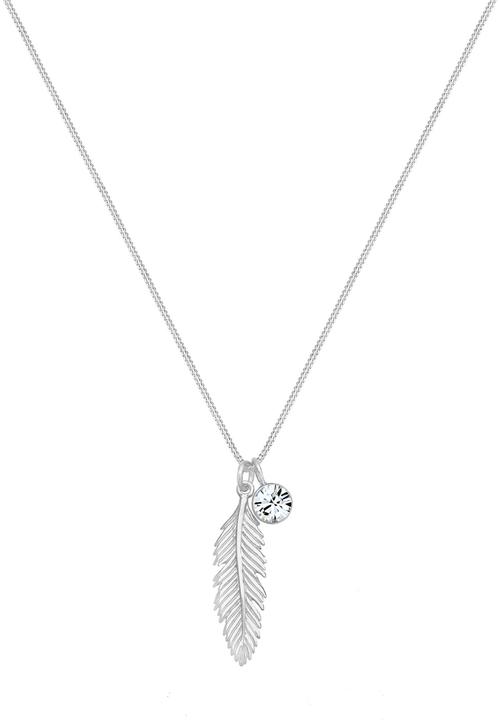Actual product image Elli Boho, Feather (925 sterling silver, Glass crystal)