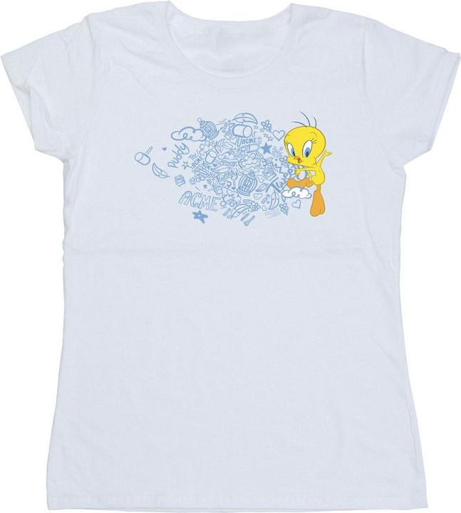 Immagine prodotto Looney Tunes ACME Doodles Tweety Maglietta Donna (XL)