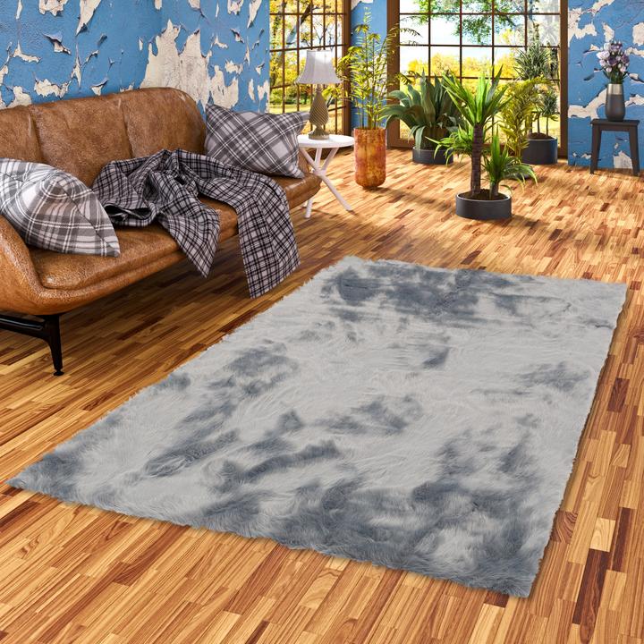 Actual product image Pergamon Luxury Super Soft Fur Rug Aspen Melted (90 x 160 cm)