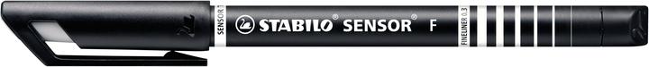 Produktbild STABILO SENSOR F Finliner mit gefederter Spitzer (Mehrfarbig, 4 x)