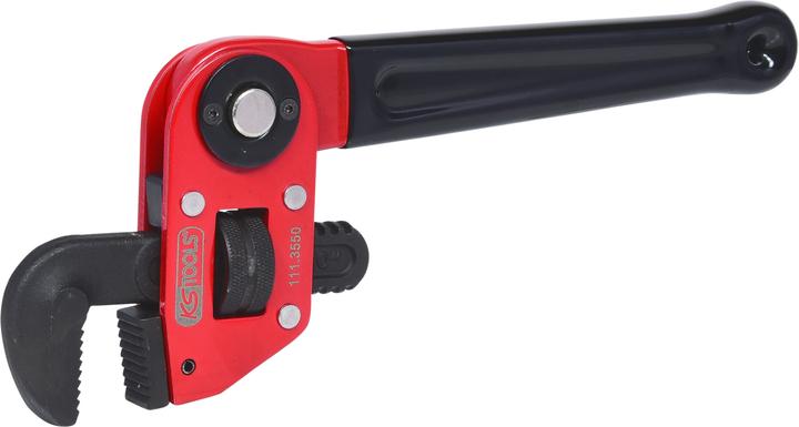 Produktbild KS Tools Einhand-Rohrzange mit verstellbarem Kopf, Länge 250 mm, für Rohr-Ø 1.1/2" (250 mm)