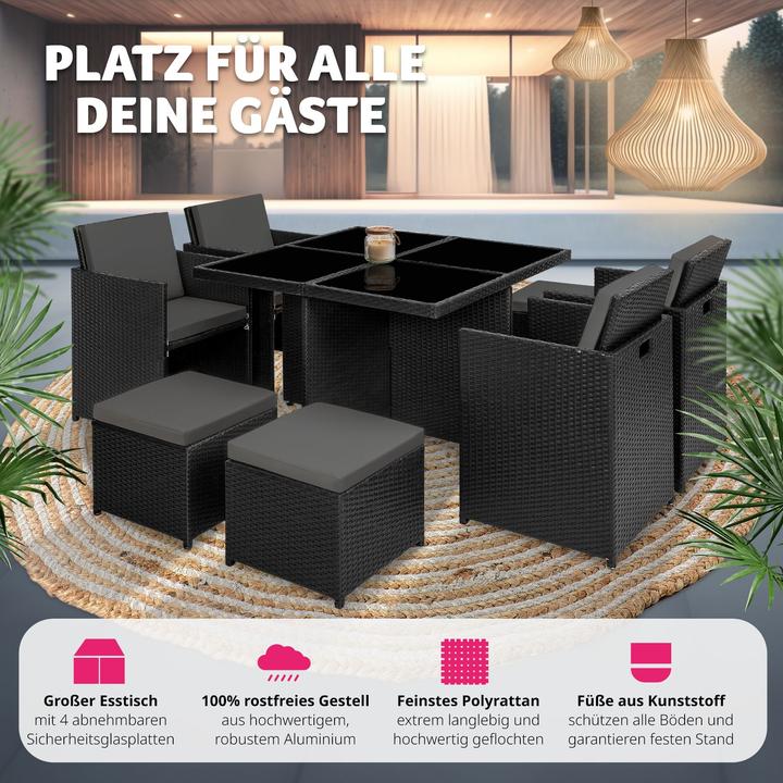 Image du produit tectake Salon de jardin MANHATTAN (100 cm)