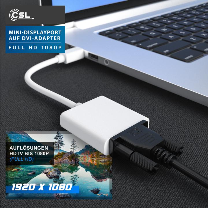 Immagine prodotto CSL Cavo adattatore da Mini DisplayPort a DVI (DVI, 11 cm)
