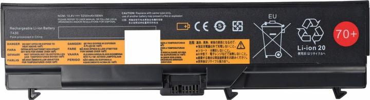 Image du produit AccuCell Akku für Lenovo ThinkPad T430/T530/L430/L530/ Typ 45N1105 - 10,8V - 5200 mAh (5200 mAh)
