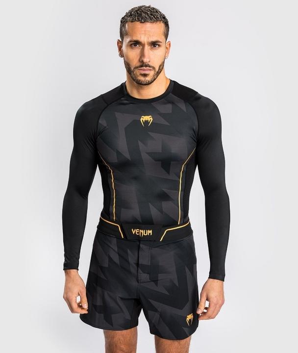 Actual product image Venum Razor Rashguard Long Sleeves - Black/Gold - XL (XL)