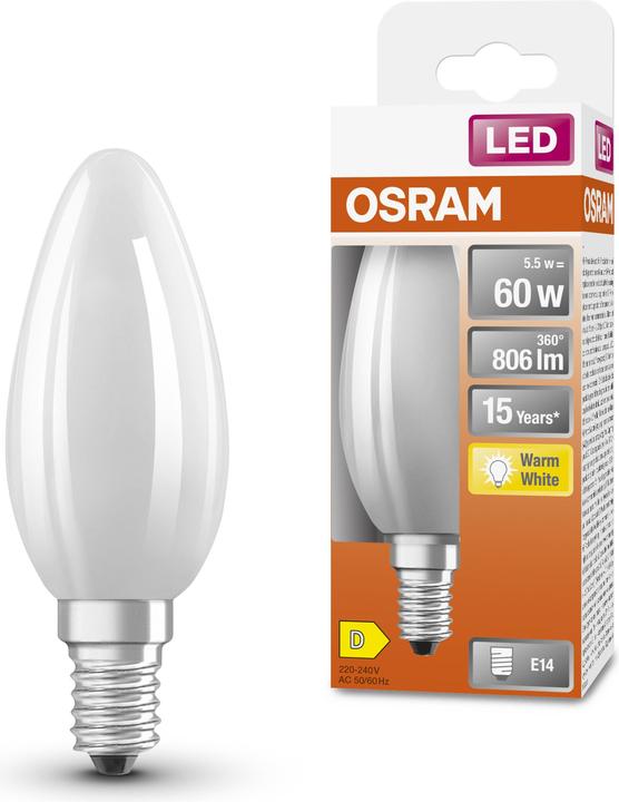 Produktbild Osram Led Retrofit Classic B (E14, 6 W, 806 lm, 1 x, D)