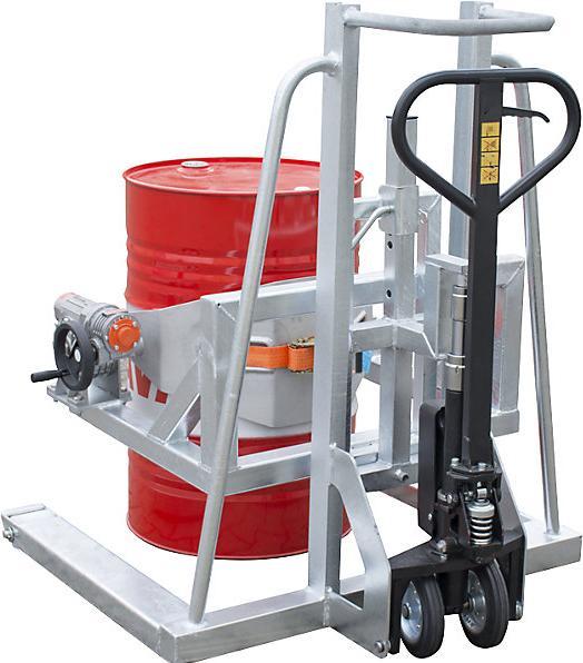 Actual product image Bauer Südlohn Drum lifter roller FHR 600 F, hot-dip galvanised (300 kg)