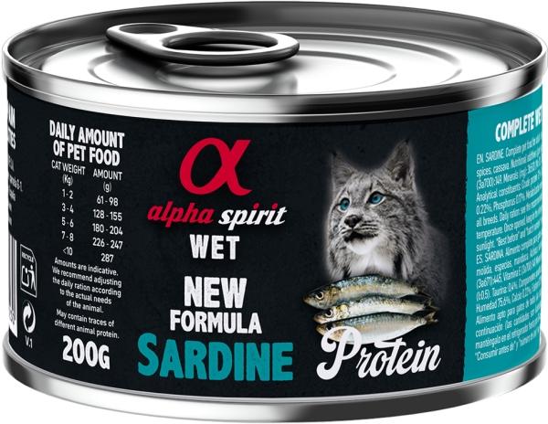 Actual product image Alpha Spirit CAT Sardine can, AlphaSpirit, 200 g (200 g)