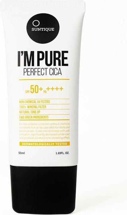 Suntique I'M PURE Perfect Cica SPF50+ (Sonnencreme, SPF 50+, 50 ml)