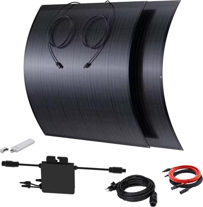 Actual product image Supersolar Balcony power station set Ultralight & Flexible 440Wp/400W (440 W)