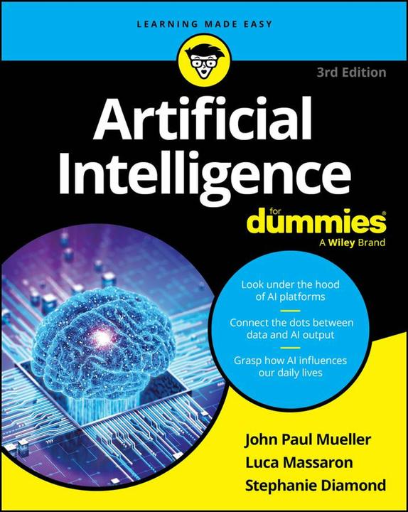 Image du produit Artificial Intelligence For Dummies (Anglais, John Paul Mueller, Massaron Luca, Diamond Stéphanie, 2024)