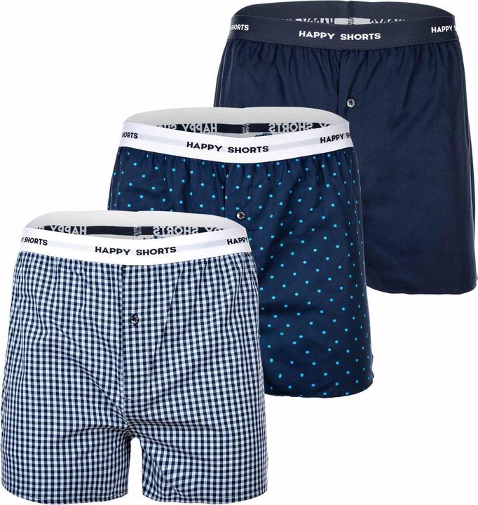 Image du produit Happy shorts Boxers tissés Casual Confortables (XXL, Lot de 3)