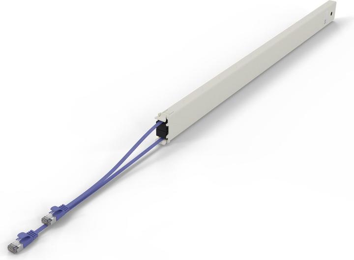 Actual product image PATCHBOX one / Cassette / 46RU / Cat 6A, STP, 2.5 m, violet (STP, CAT6a, 2.50 m)