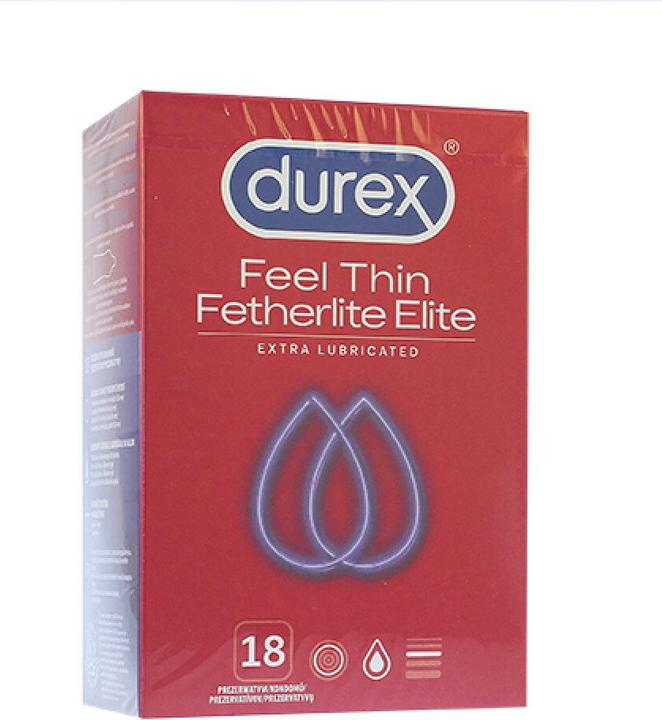 Durex Fetherlite Elite Thinner Condoms With More Gel 18Pcs (18 pcs.)