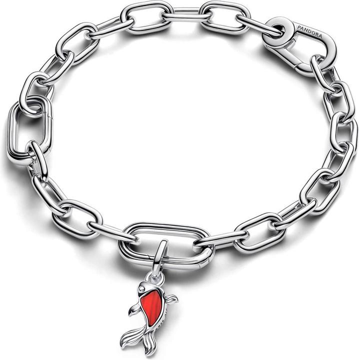 Image du produit Pandora Mini pendentif en forme de poisson Koi en verre de Murano rouge (Argent 925)