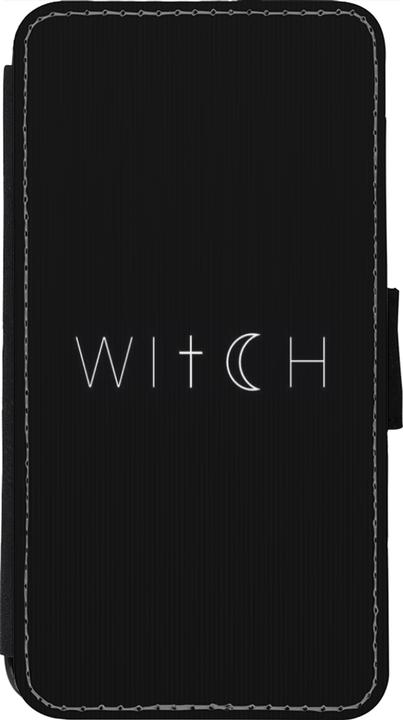 Produktbild PhoneLook Hülle Wallet schwarz Halloween 22 witch word (Apple iPhone 11 Pro)