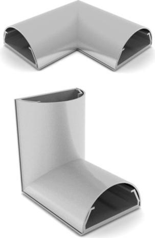 Actual product image Multibrackets Aluminum cable angle cable channels (Duct, 4 cm)