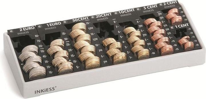 Produktbild Inkiess Kasse 70 Minikord (BxTxH) 29,0x12,5x4,5 cm lichtgrau/schwarz