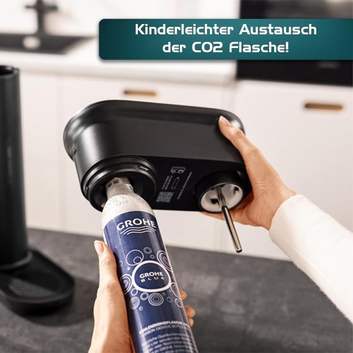 Produktbild Grohe Blue FIZZ Wassersprudler mit 3 CO2-Stufen (inkl. 0,85l Flasche)