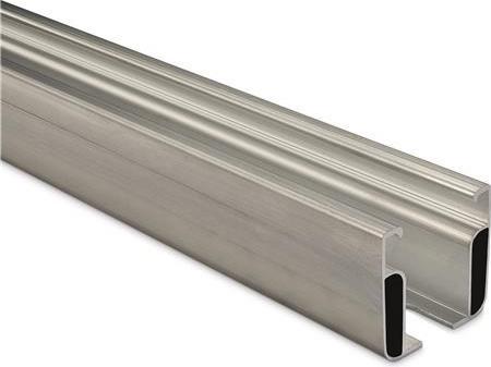 Actual product image Novotegra montage C-skinne 47-2 4.30 meter i aluminium (52 x 47 mm) Skinnen benyttes til tegl - trap
