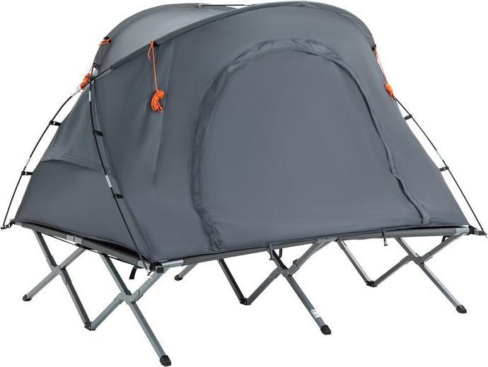 Immagine prodotto Swisshandel24 Lettino da campeggio con tenda letto da campeggio rialzato per 2 persone tenda a cupola con (Tenda a cupola, 2 persone)