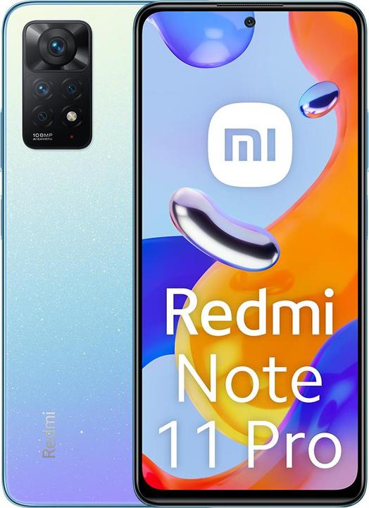 Produktbild Xiaomi Redmi Note 11 Pro (128 GB, Star Blue, 6.67", Hybrid Dual SIM, 108 Mpx, 4G)