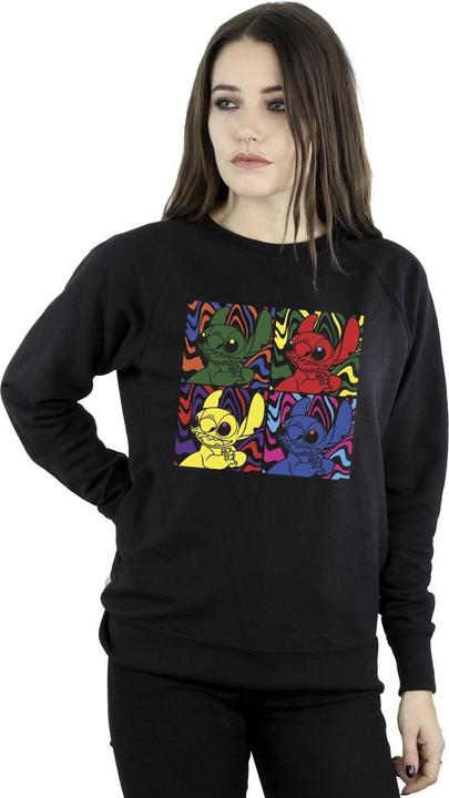 Actual product image Disney Womens/Ladies Lilo & Stitch Pop Art Sweatshirt (XL)