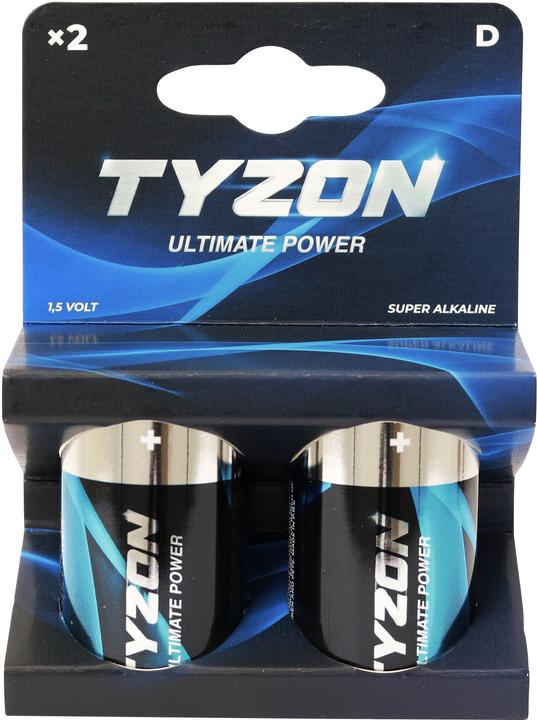 Produktbild Tyzon D-Super-Alkaline 1.5 Volt-Batterie 2 Stück (2 Stk.)