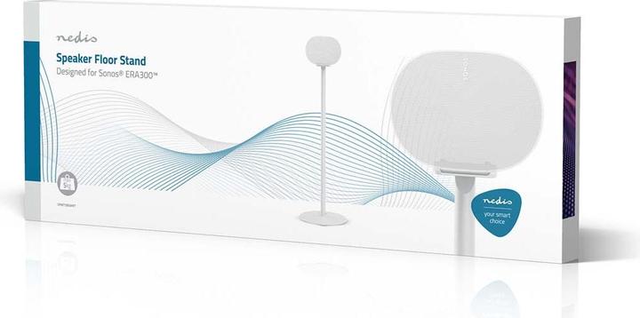 Produktbild Nedis Lautsprecherhalter - Kompatibel mit: Sonos Era300 - Ständer - 5 kg - Fest - ABS/Metall - Weiss (1 Stk., Ständer)