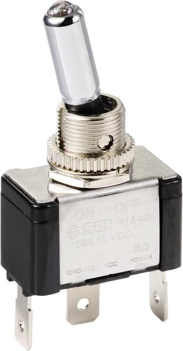 Produktbild Tru Components TC-11193848 Kippschalter 12 V/DC 20 A 1 x Aus/Ein rastend 1 St.